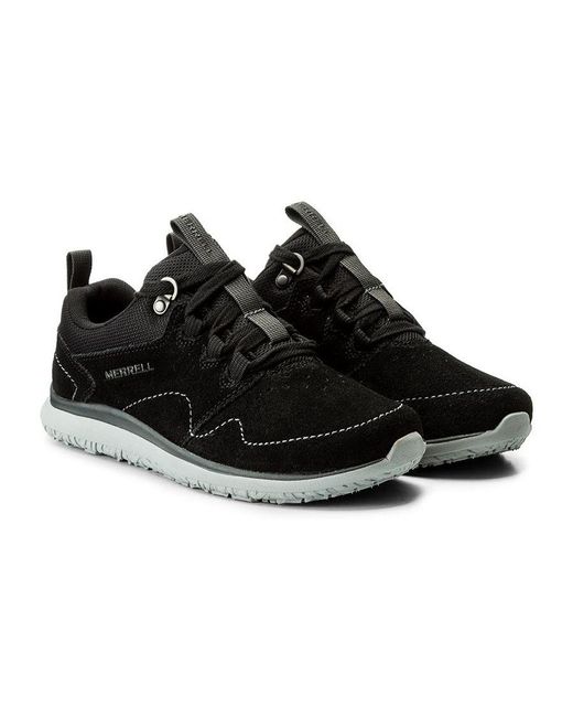 Merrell Black Getaway Locksley Shoes Leather for men