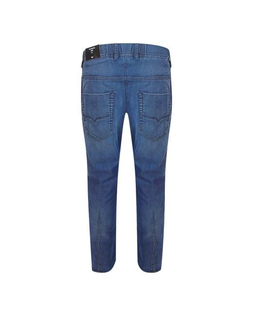DIESEL Blue Krooley-Ne Jeans Cotton for men
