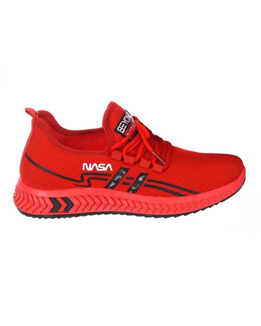 NASA Red Csk2030-M High Style Lace-Up Sports Shoes