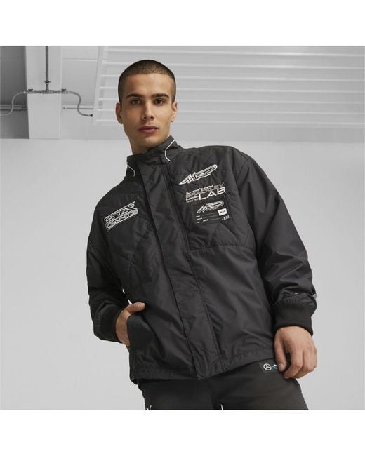 PUMA Black Mercedes-Amg Petronas Motorsport Garage Crew Jacket for men