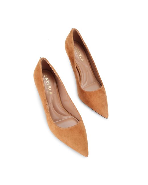 Carvela Kurt Geiger Brown Suede Pompeii Court Heels