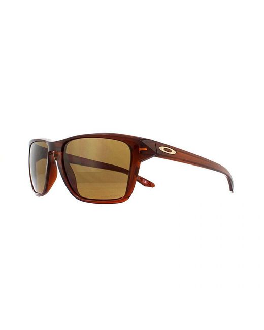 Oakley Brown Sunglasses Sylas Oo9448-02 Polished Rootbeer Prizm Bronze for men