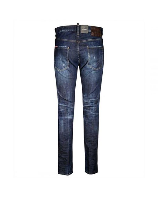 DSquared² Blue Cool Guy Jean Paint Spray Jeans for men
