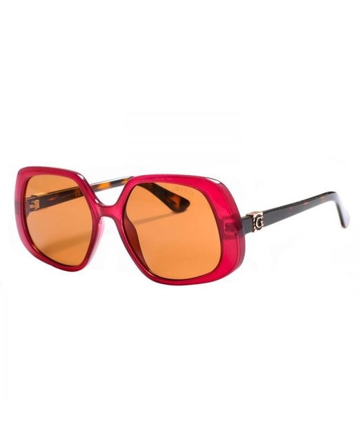 Guess Pink Acetate Sunglasses With Square Shape Gu7862