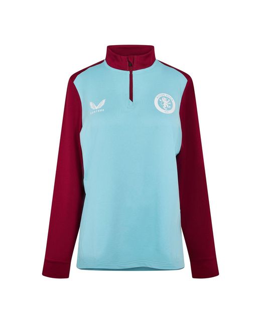 Castore Blue Villa Drill Top