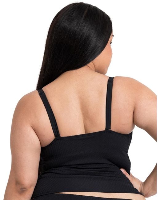 Curvy Kate Black Cs034408 Jet Set Non Wired Tankini Top