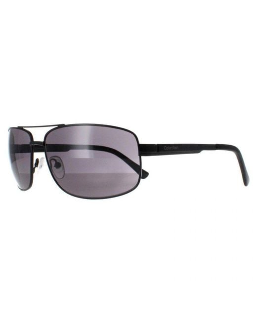 Calvin Klein Brown Rectangle Semi Matte Ck22123S Metal for men