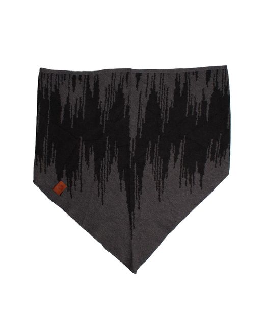 Buff Black Wool Poncho Scarf 126600