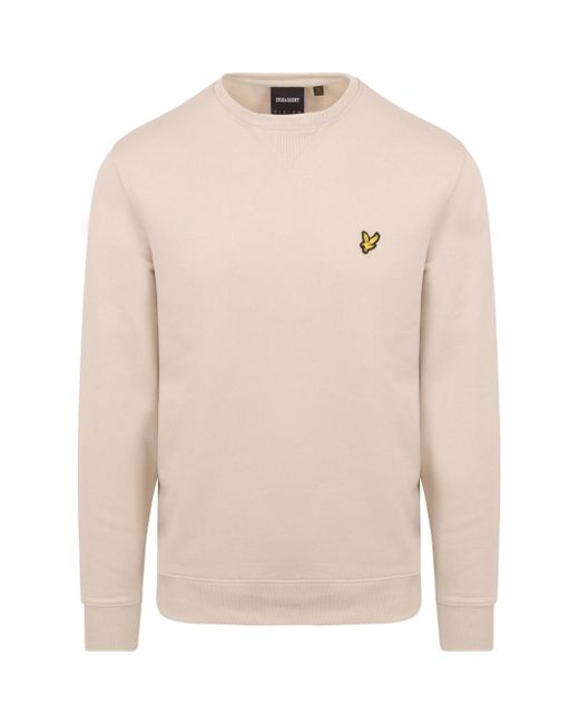 Lyle & Scott Natural Branded Cove Pull-Over Jumper for men