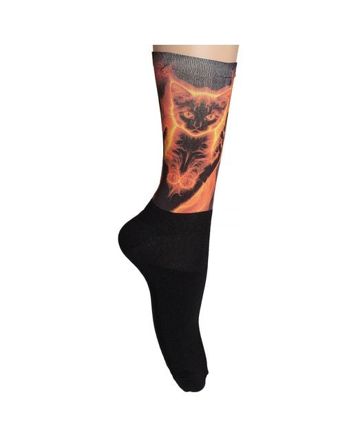 Jenes Socks Blue Funny Printed Long For And