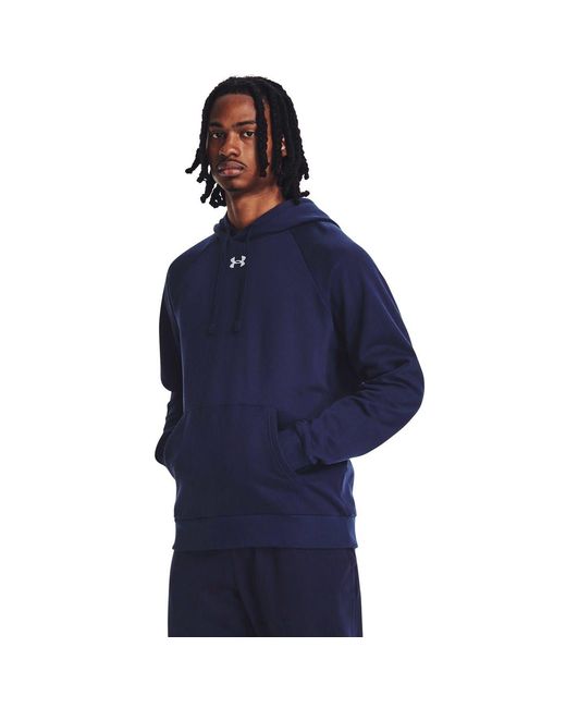 Under Armour Blue Fleece Hoodie for men