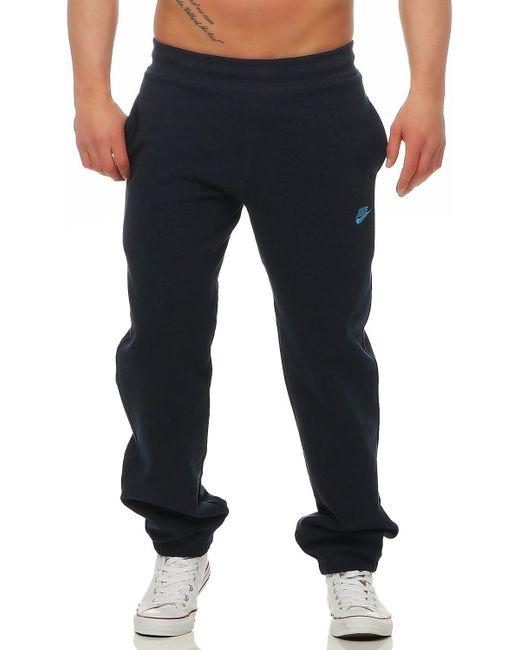Nike Blue Foundation Cuffed Joggers for men