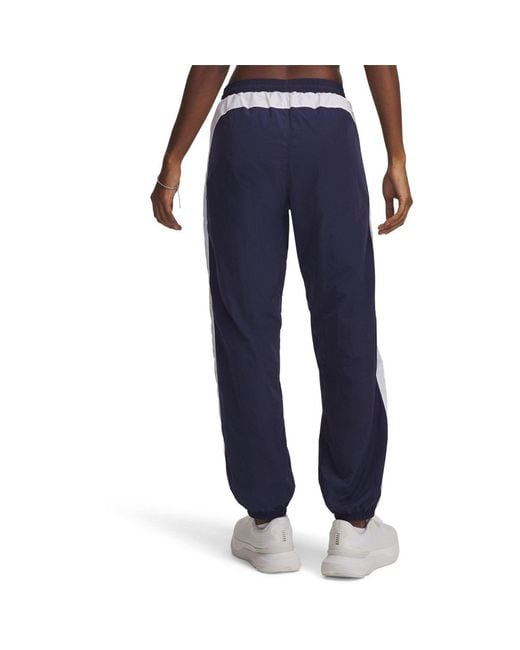 Under Armour Blue Icon Crinkle Tracksuit Bottoms
