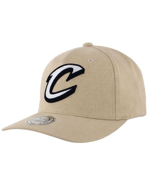 Mitchell & Ness Natural Nba Cleveland Cavaliers Outline Logo Cap