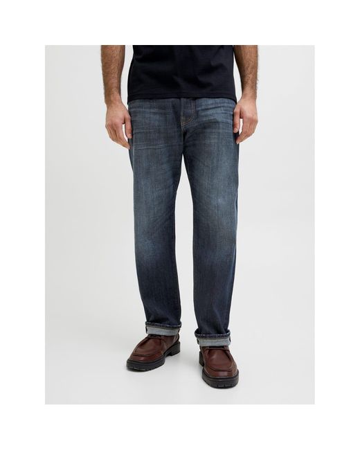 Jack & Jones Blue And Relaxed Fit Five Pocket Jeans for men