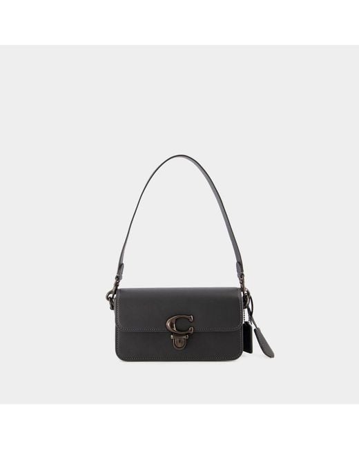 COACH Black Studio Baguette Tasche
