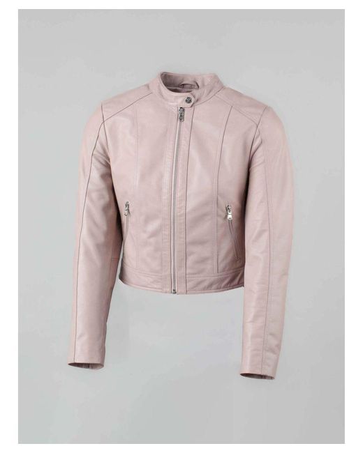 Lakeland Leather Pink Loweswater Ii Racer Jacket