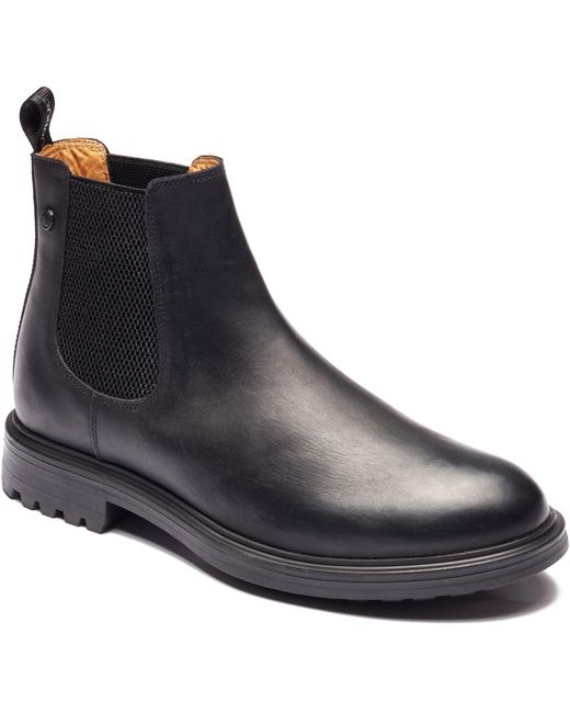 Base London Blue Roebuck Leather Boots for men