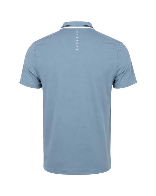 Castore Blue Tech Polo Shirt for men