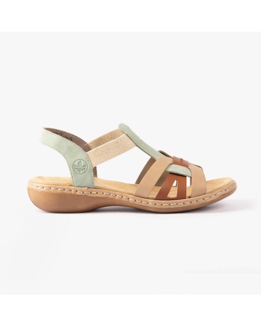 Rieker Metallic 65918-52 Sandals Combination