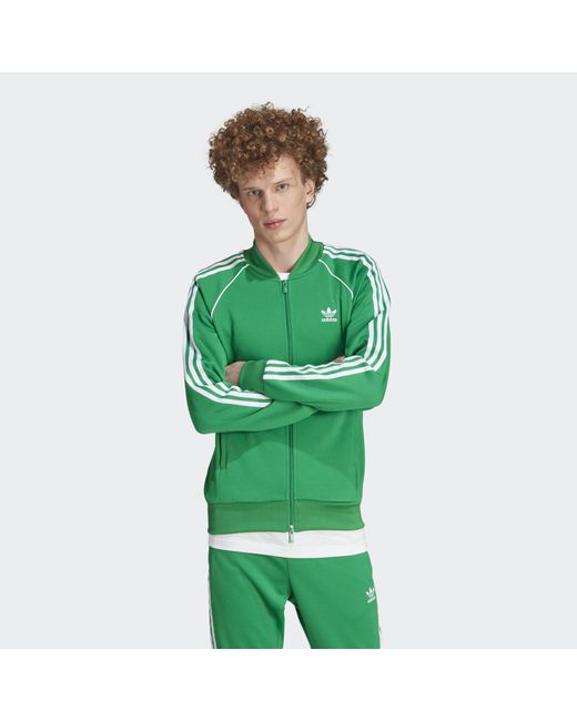 Adidas Originals Green Adicolor Classics Sst Track Jacket for men