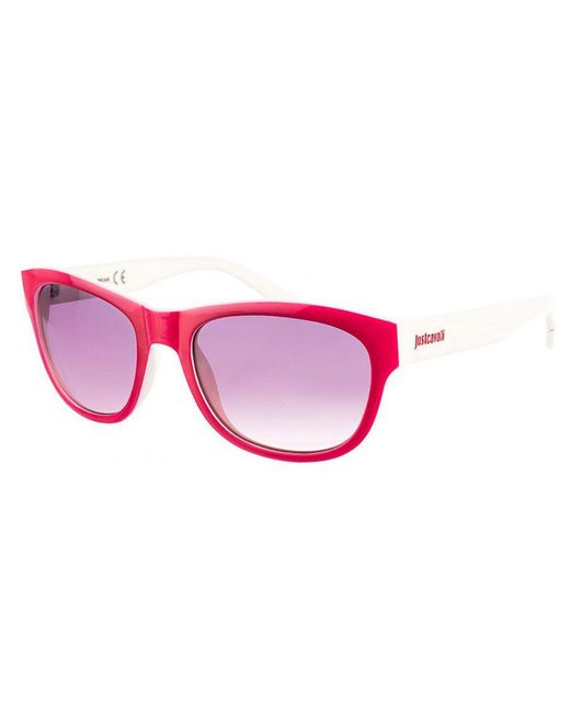 Just Cavalli Pink Jc559S Oval-Shaped Acetate Sunglasses