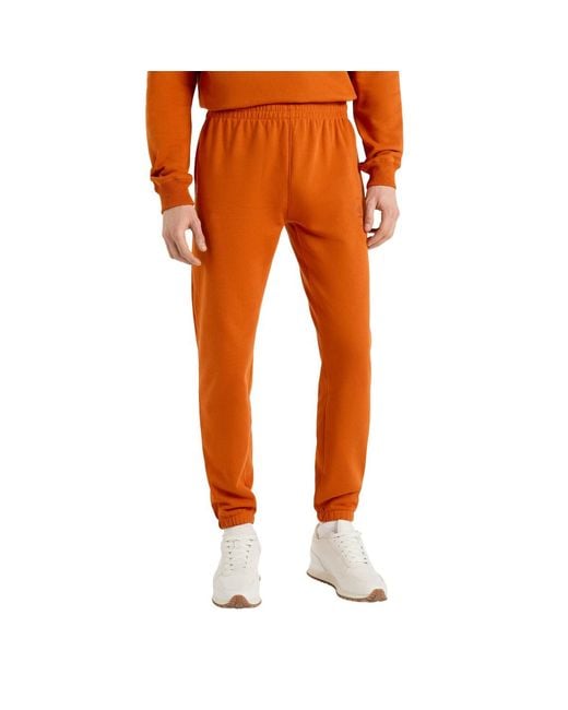 Umbro Orange Relaxed Fit Jogging Bottoms Flame) for men