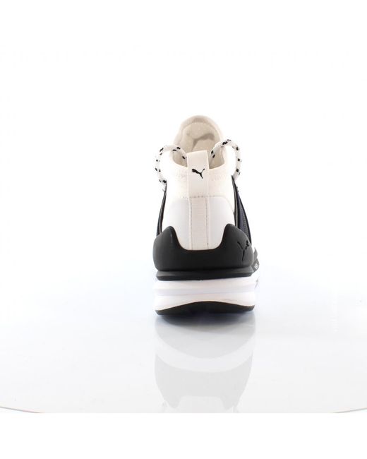 PUMA White Ignite Blaze Of Glory Limitless Hi Lace Up Trainers 363126 02 Textile for men
