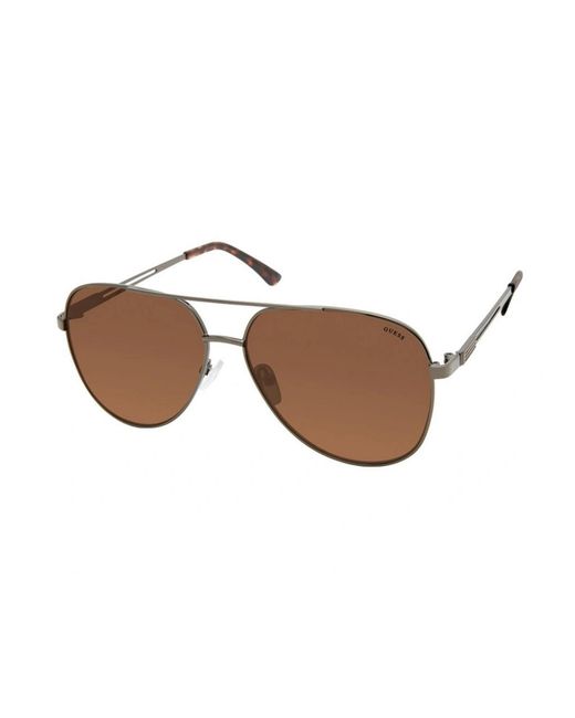 Guess Mannen Zonnebril 58/14/140 Mm Metaal in het Brown voor heren