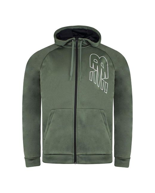 New Balance Lange Mouw Groen Zip Tenacity Fleece Track Jacket Mj13020 Nse in het Green voor heren