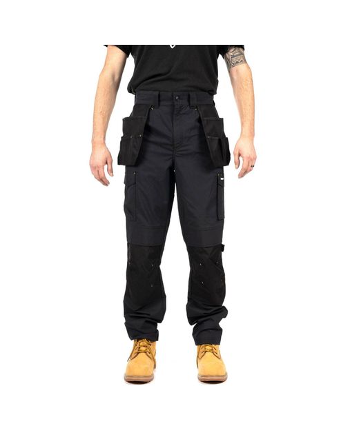 Caterpillar Black Nexus Holster Stretch Pocket Cotton Outdoor Trousers for men