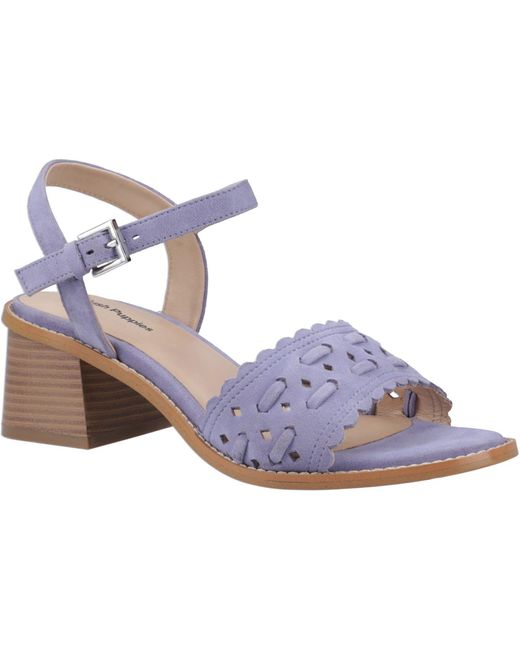 Hush Puppies Blue Lacie Suede Sandals