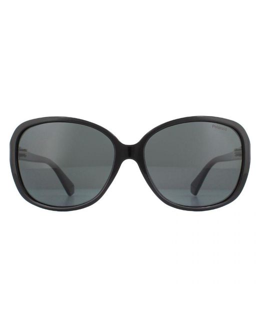 Polaroid Gray Butterfly Polarized Sunglasses