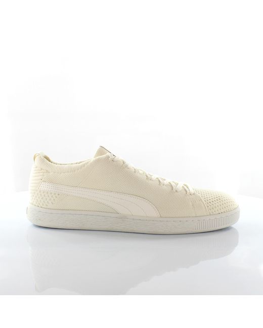 PUMA White Basket Evoknit 3D Off Trainers for men