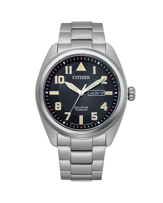 Citizen Gray Watch Bm8560-88Ee Titanium for men