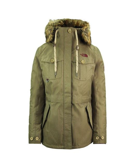 The North Face Green Snowboard Triclimate Hodded Parka Jacket Nf0A3L7Gyzk