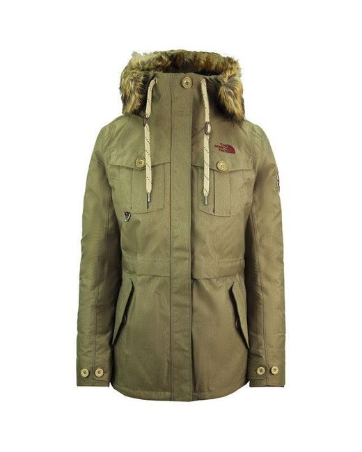 The North Face Green Snowboard Triclimate Hodded Parka Jacket Nf0A3L7Gyzk