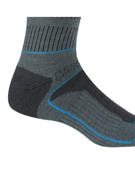 Regatta Blue Ladies Samaris 3 Season Boot Socks (Stormy Sea/Niagra)