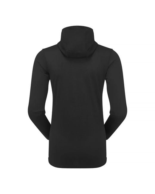 Sprayway Black Ladies Soft Fleece Full Zip Hoody Top With Thumb Loops For Winter Hikes