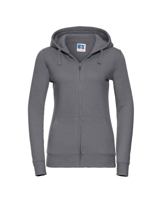 Russell Gray Ladies Authentic Full Zip Hoodie (Convoy)