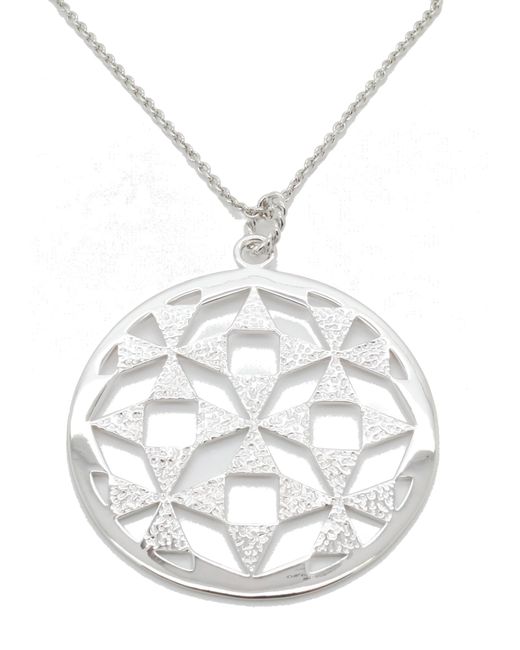 Orphelia White 925 Sterling Chain With Pendant