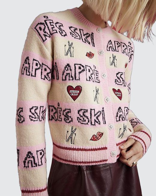 River Island Pink Cardigan Nephthys Après Ski