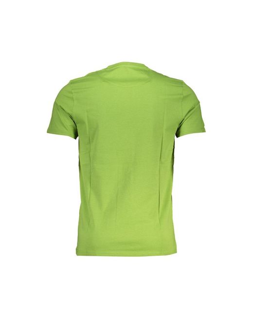 Harmont & Blaine Green Dachshund Tshirt Lime Cotton for men
