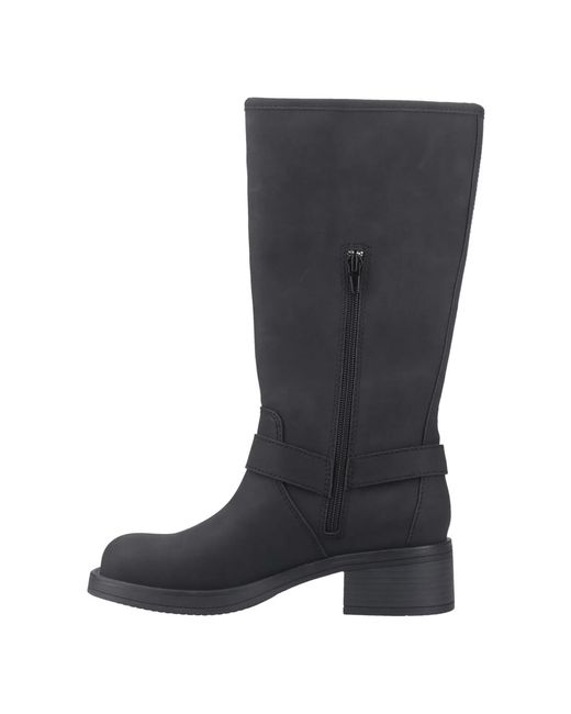 Rocket Dog Black Ladies Nash Tall Biker Boots