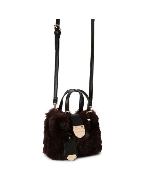 Carvela Kurt Geiger Black Maria Micro Fur Bag