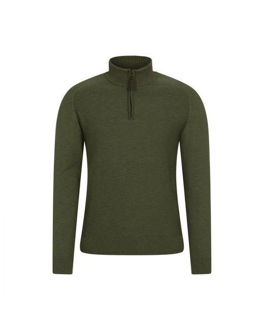Mountain Warehouse Green Hadrian Knitted Jumper for men