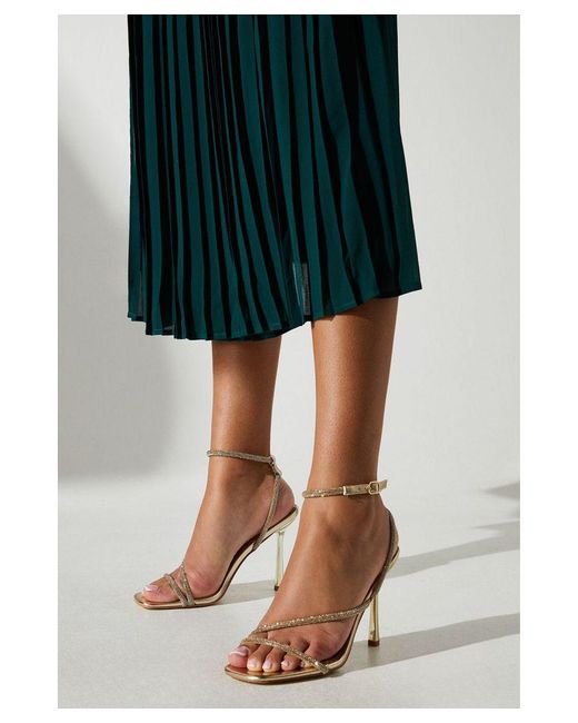 Coast Green Tarah Diamante Barely There High Heel Sandal