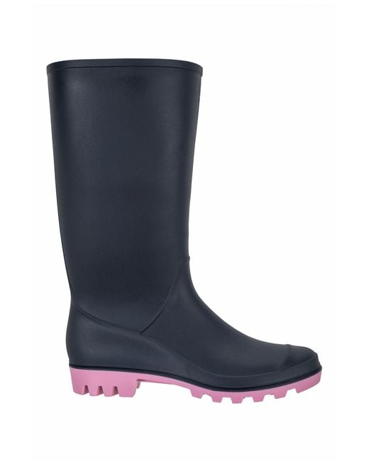 Mountain Warehouse Blue 'Splash' Wellies Eva Cushioning Waterproof Rain Boots