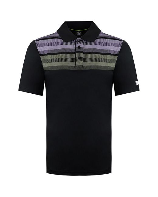 Island Green Black Matrix /Lime Golf Polo Shirt for men