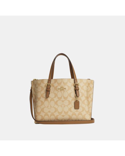 COACH Natural Signature Mollie Tote 25 Bag